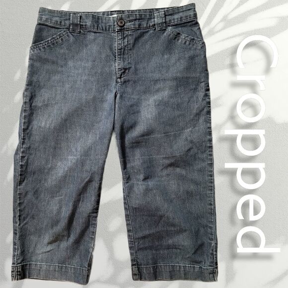 Lee Pants - Lee Just Below Waist Capris Stretch Pants 12-14